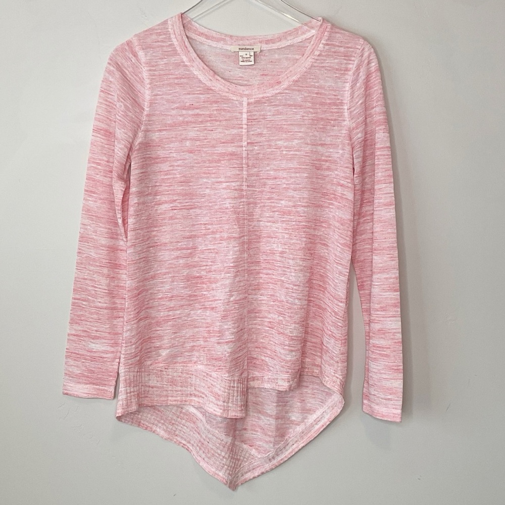 Sundance Lightweight Knit Top Asymmetrical Hem Size S